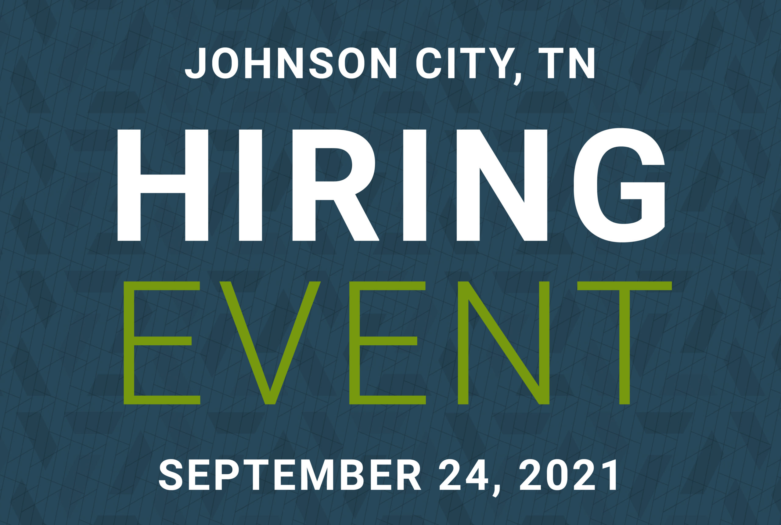 Sept. 24, 2021 Hiring Event graphic