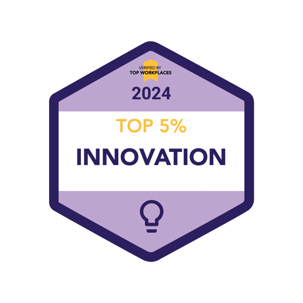 Top 5% Innovation 2024 Verified by Top Workplaces