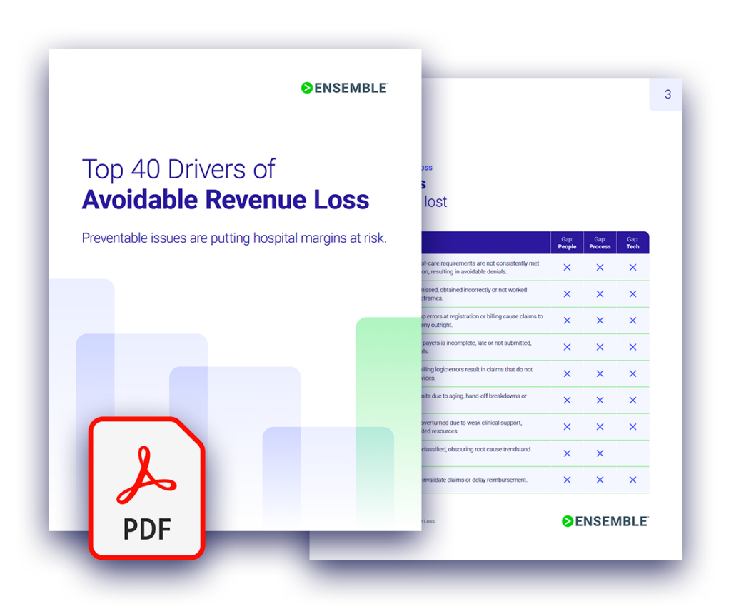 Report on the Top 40 Drivers of Avoidable Revenue Loss